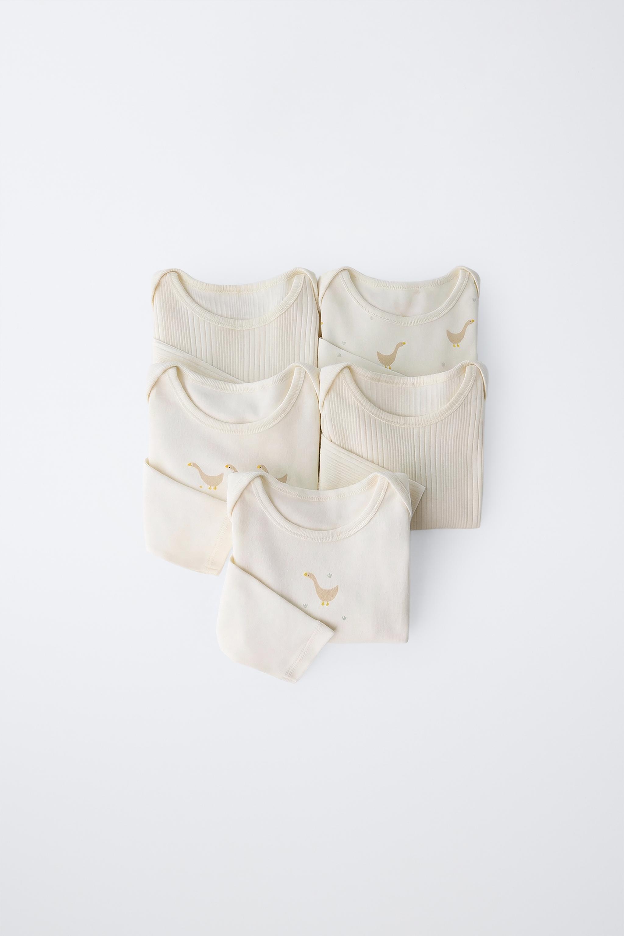 Zara 5-PACK OF GOOSE PRINT BODYSUITS