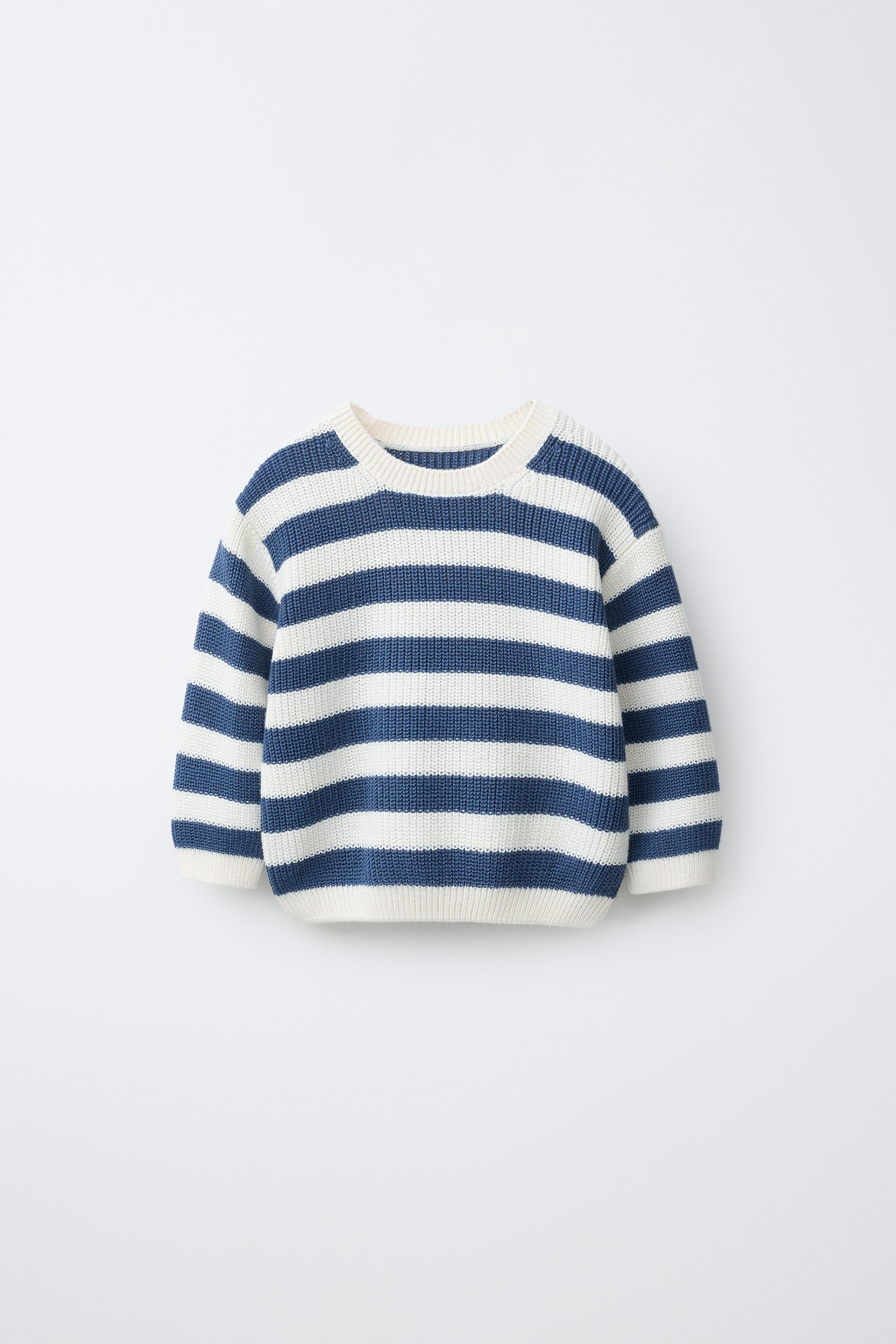 Zara STRIPED KNIT JUMPER