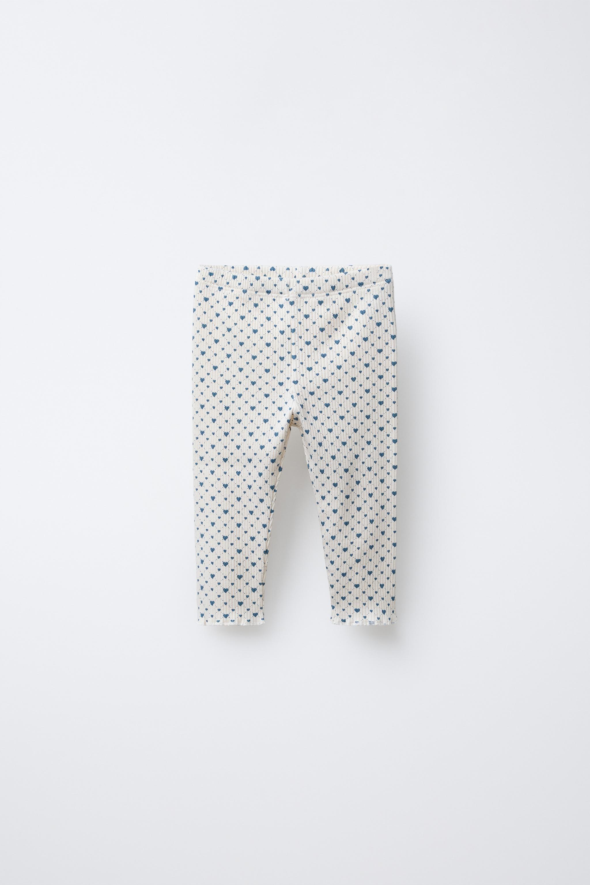 Zara SOFT-TOUCH RIBBED LEGGINGS WITH BOWS