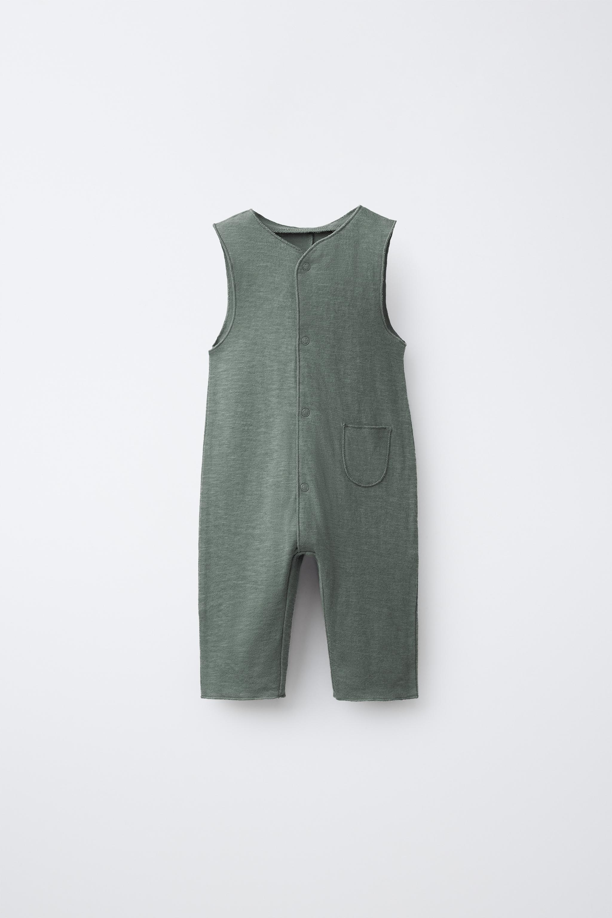 Zara PLAIN LONG DUNGAREES