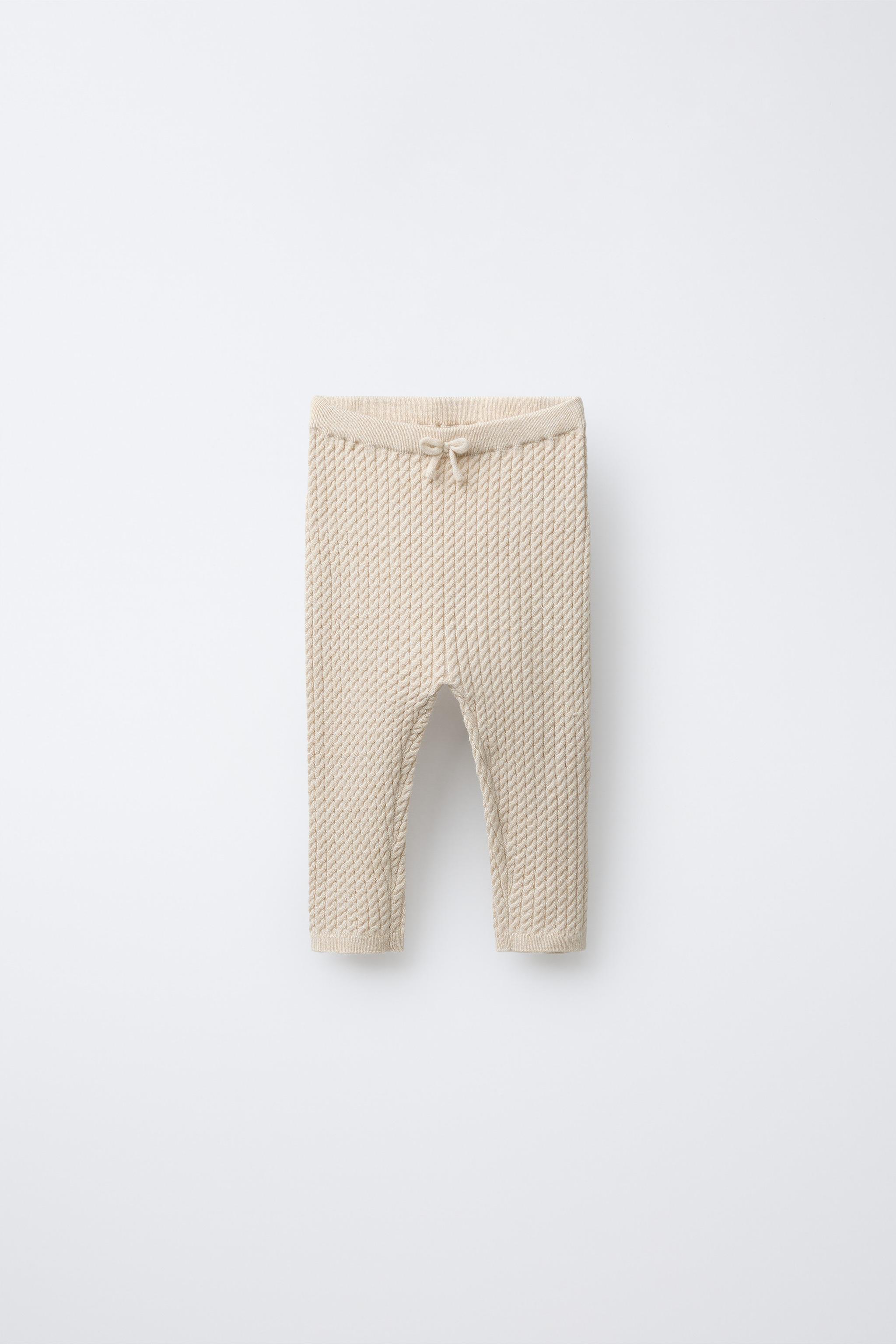 Zara CABLE-KNIT LEGGINGS