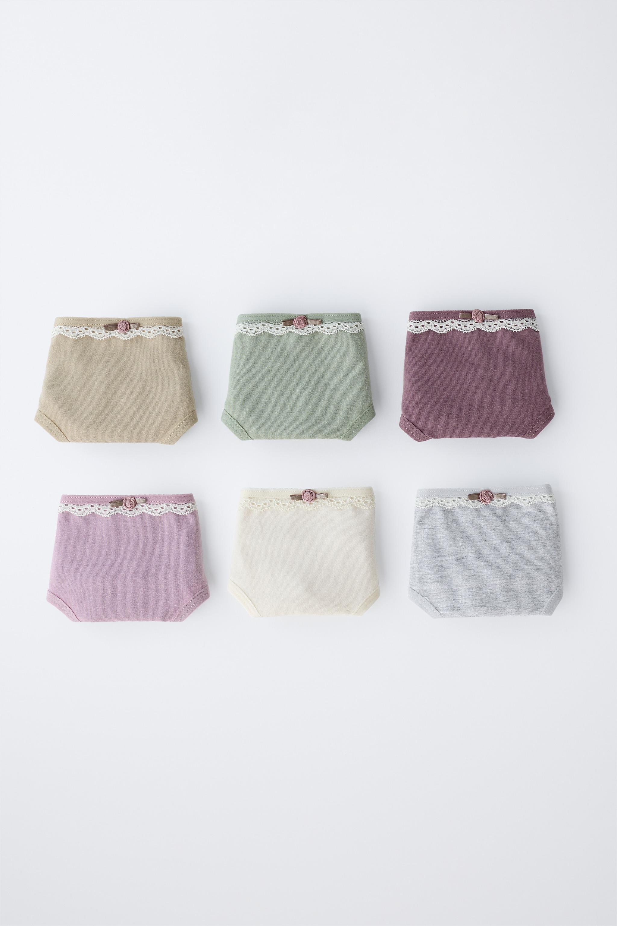 Zara 1 1/2-6 YEARS / SIX-PACK OF LACE BRIEFS