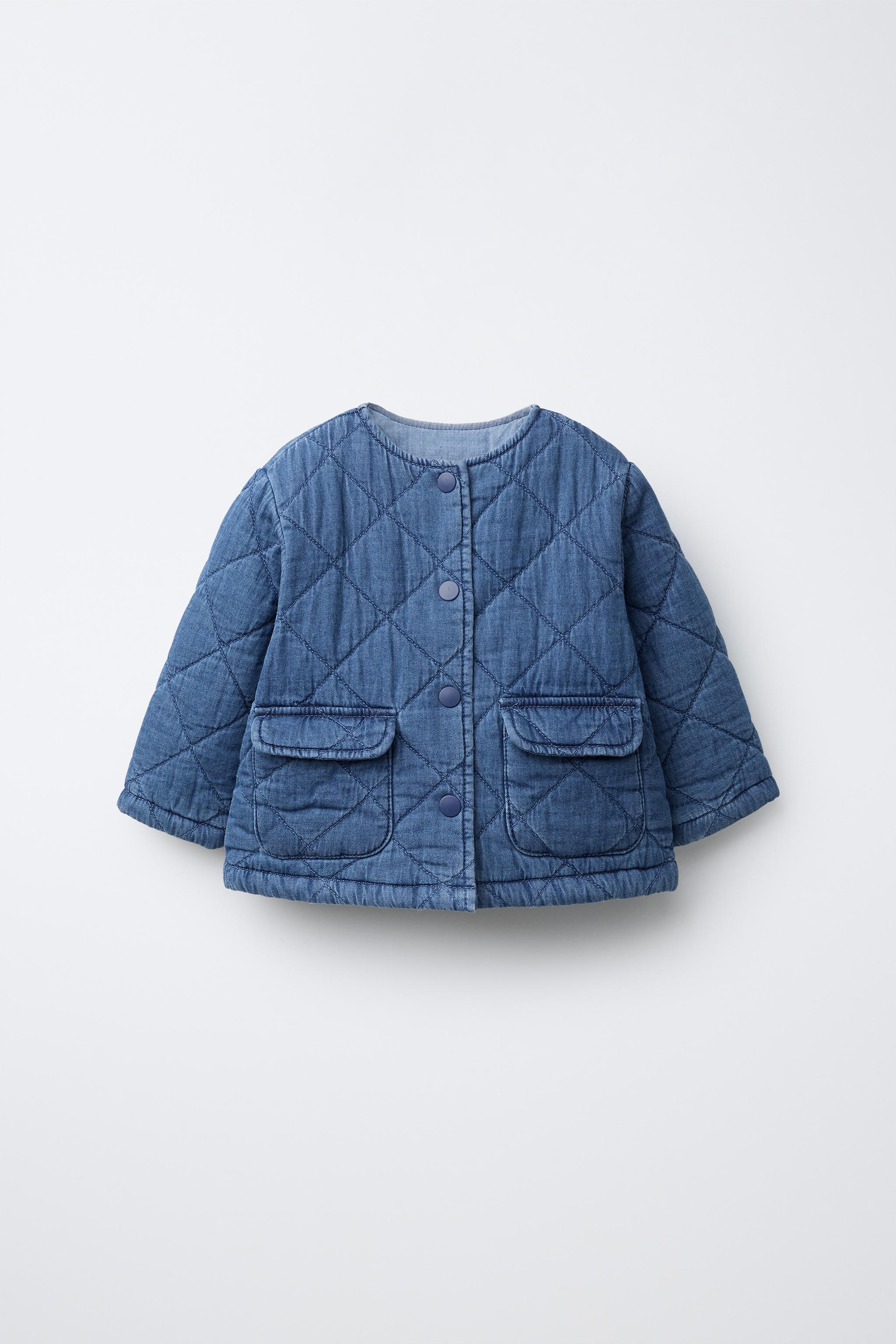Zara QUILTED DENIM JACKET