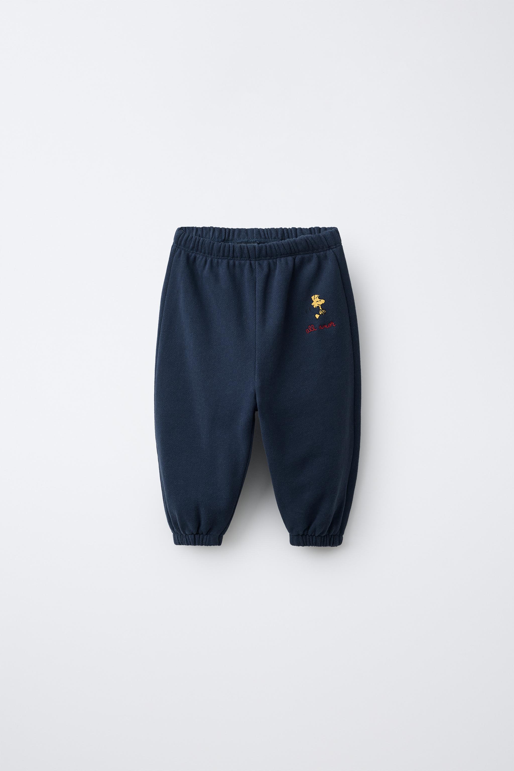 Zara SNOOPY PEANUTS™ PLUSH JOGGERS