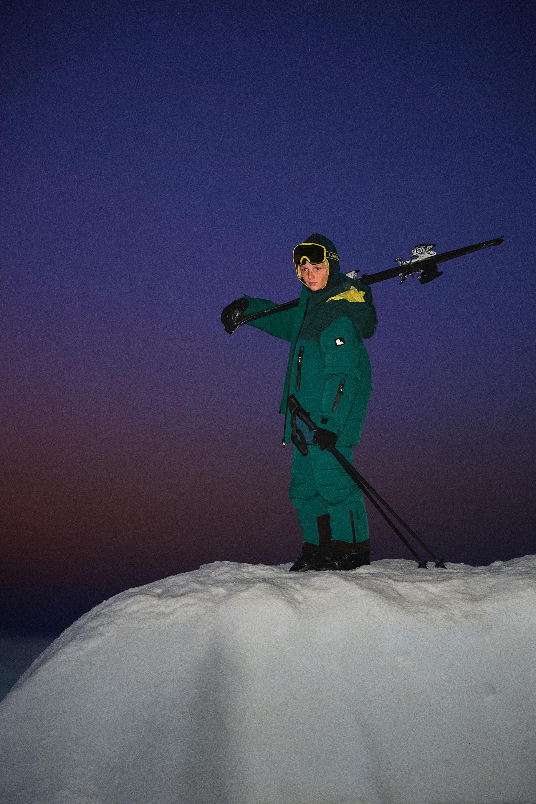 Zara WATER-RESISTANT AND WINDPROOF LONG DUNGAREES RECCO® SYSTEM SKI COLLECTION