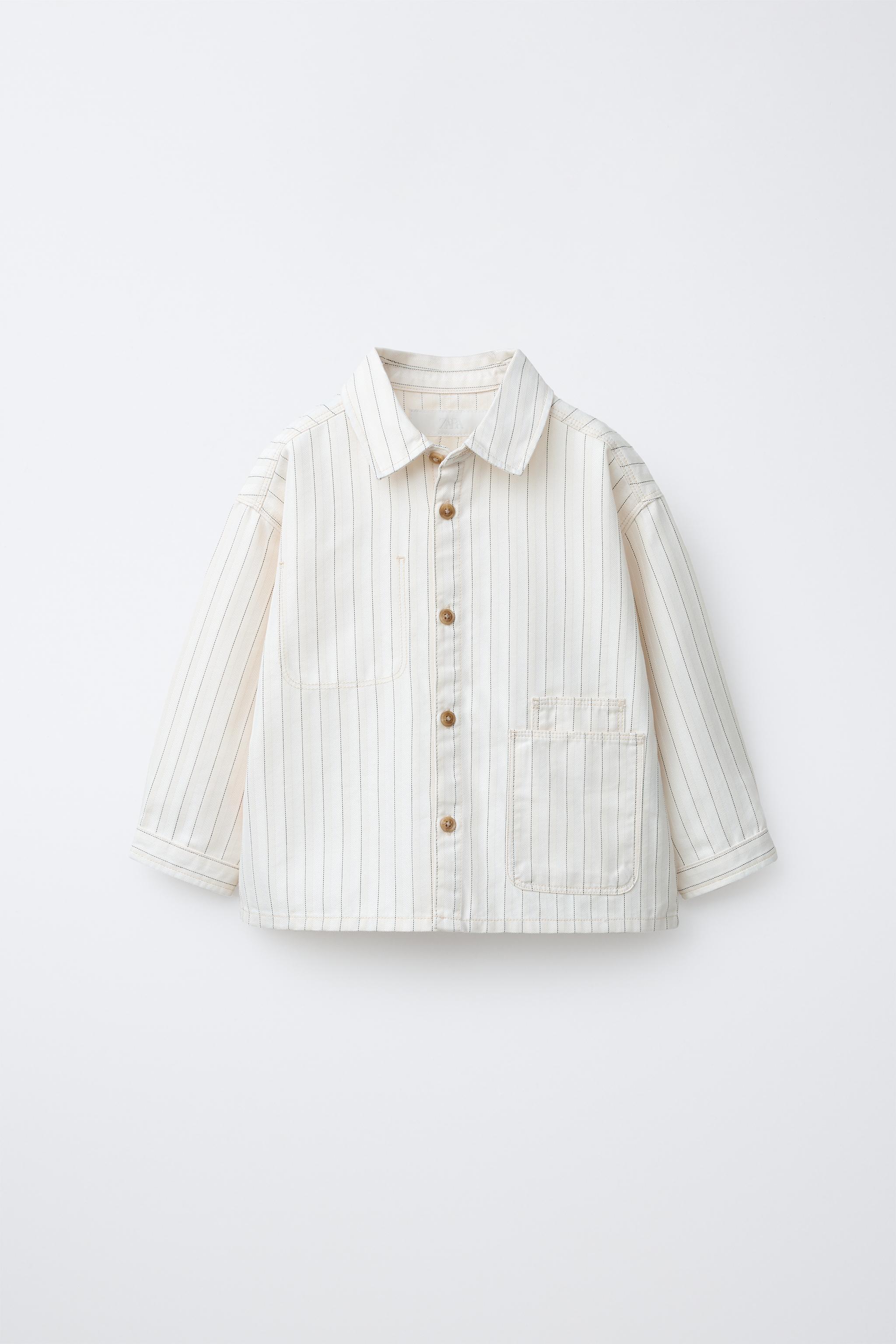 Zara STRIPED COMFY OVERSHIRT