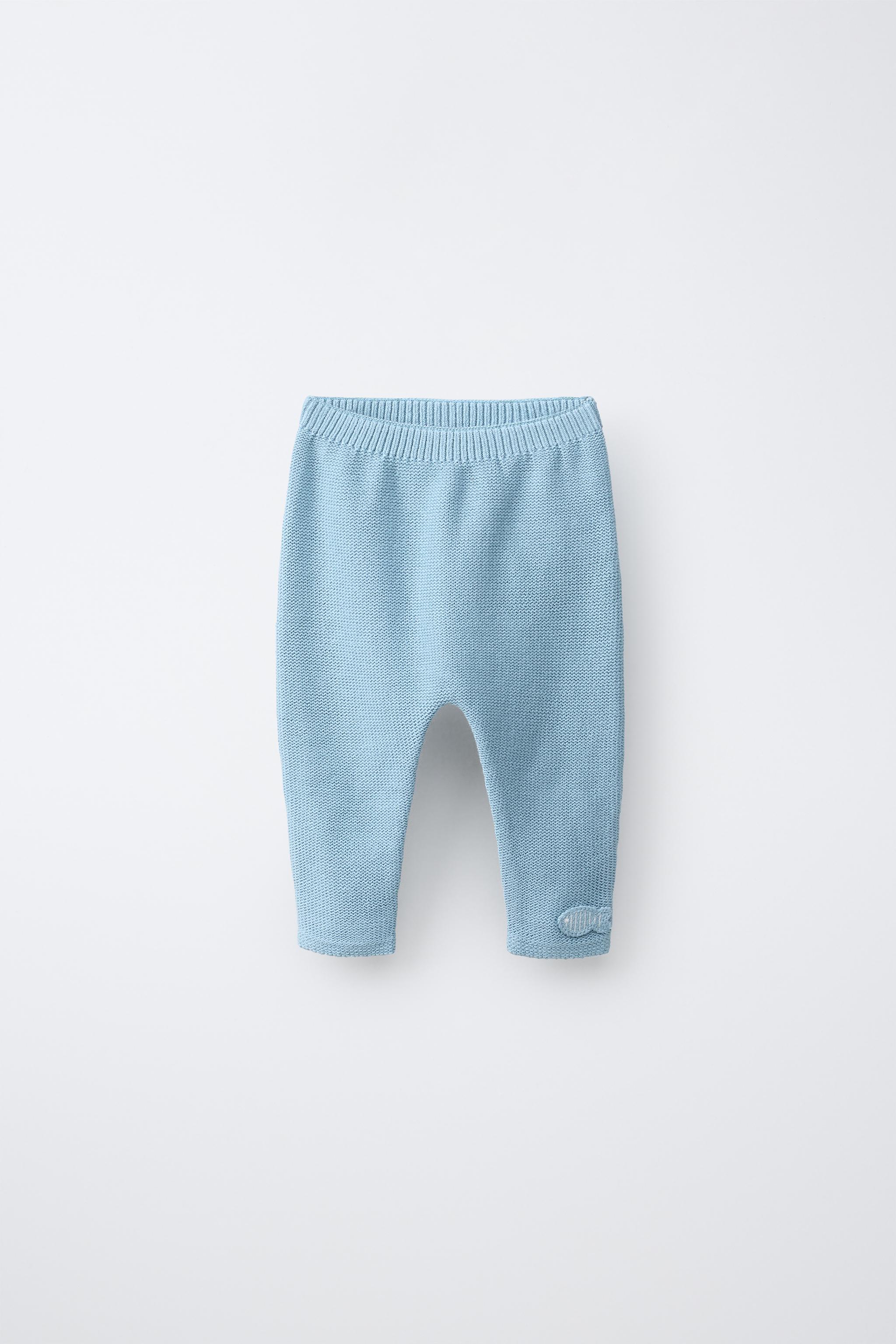 Zara KNIT TROUSERS WITH FISH APPLIQUÉ