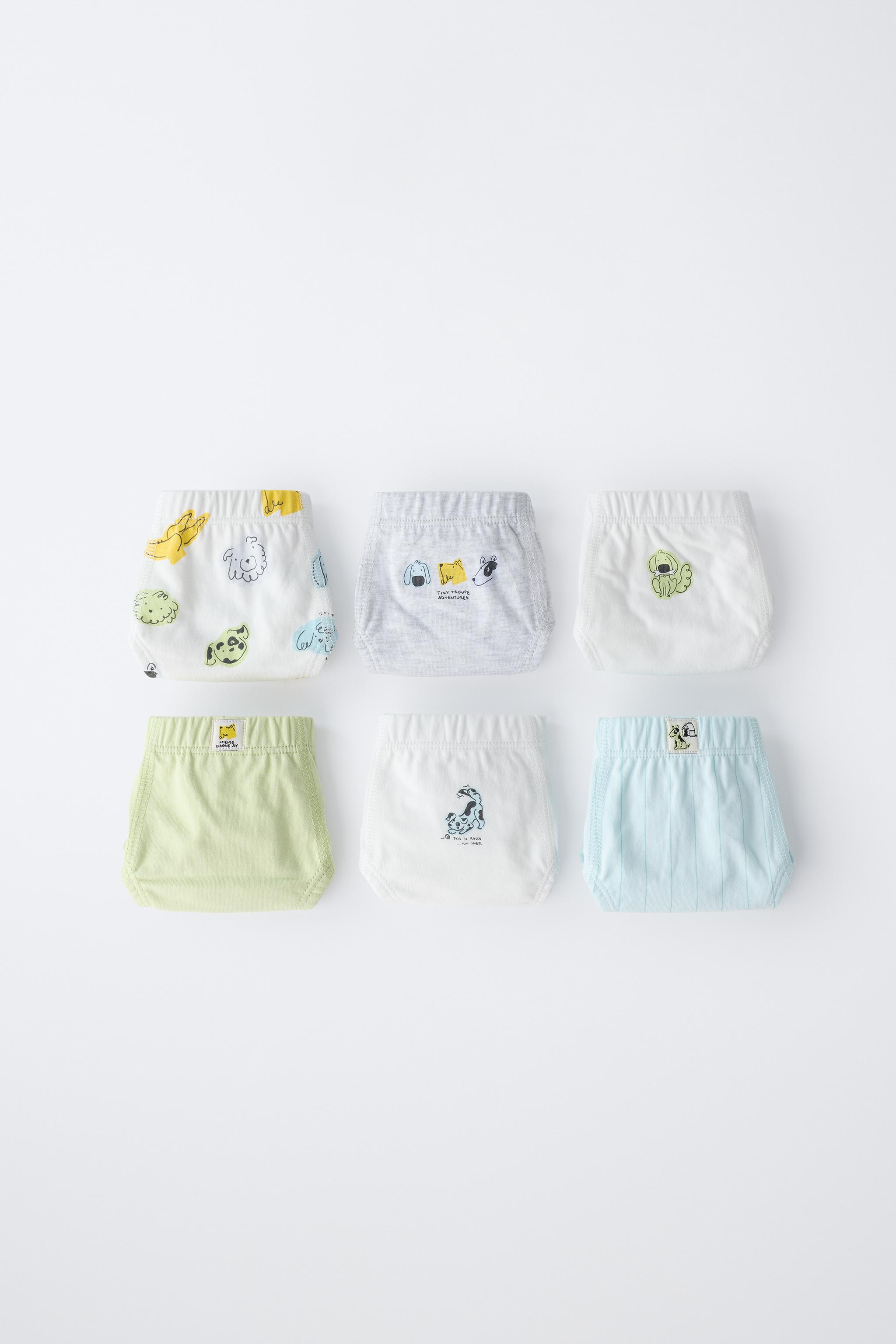 Zara 1 1/2-6 YEARS/ SIX-PACK OF PUPPY BRIEFS