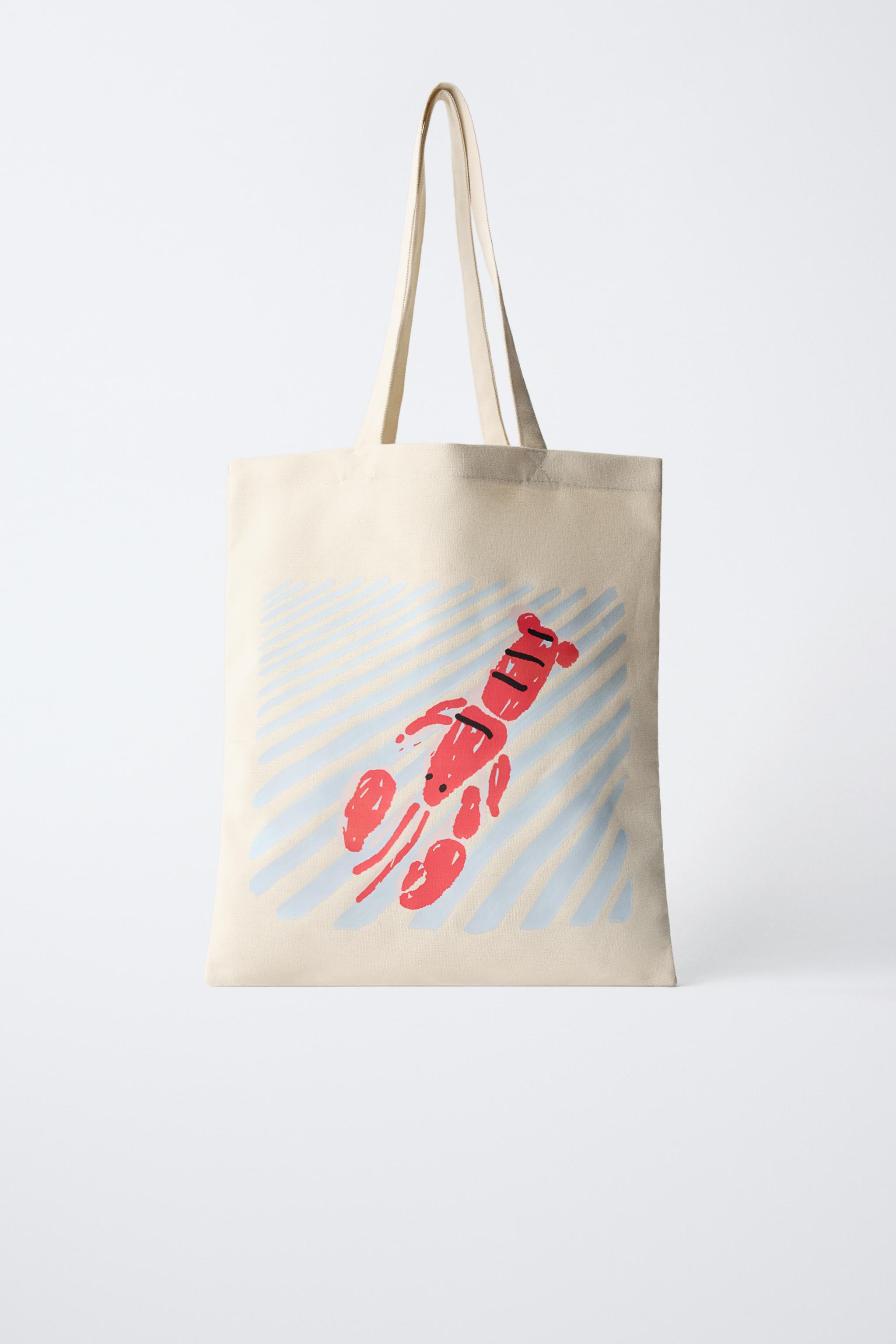 Zara LOBSTER TOTE BAG