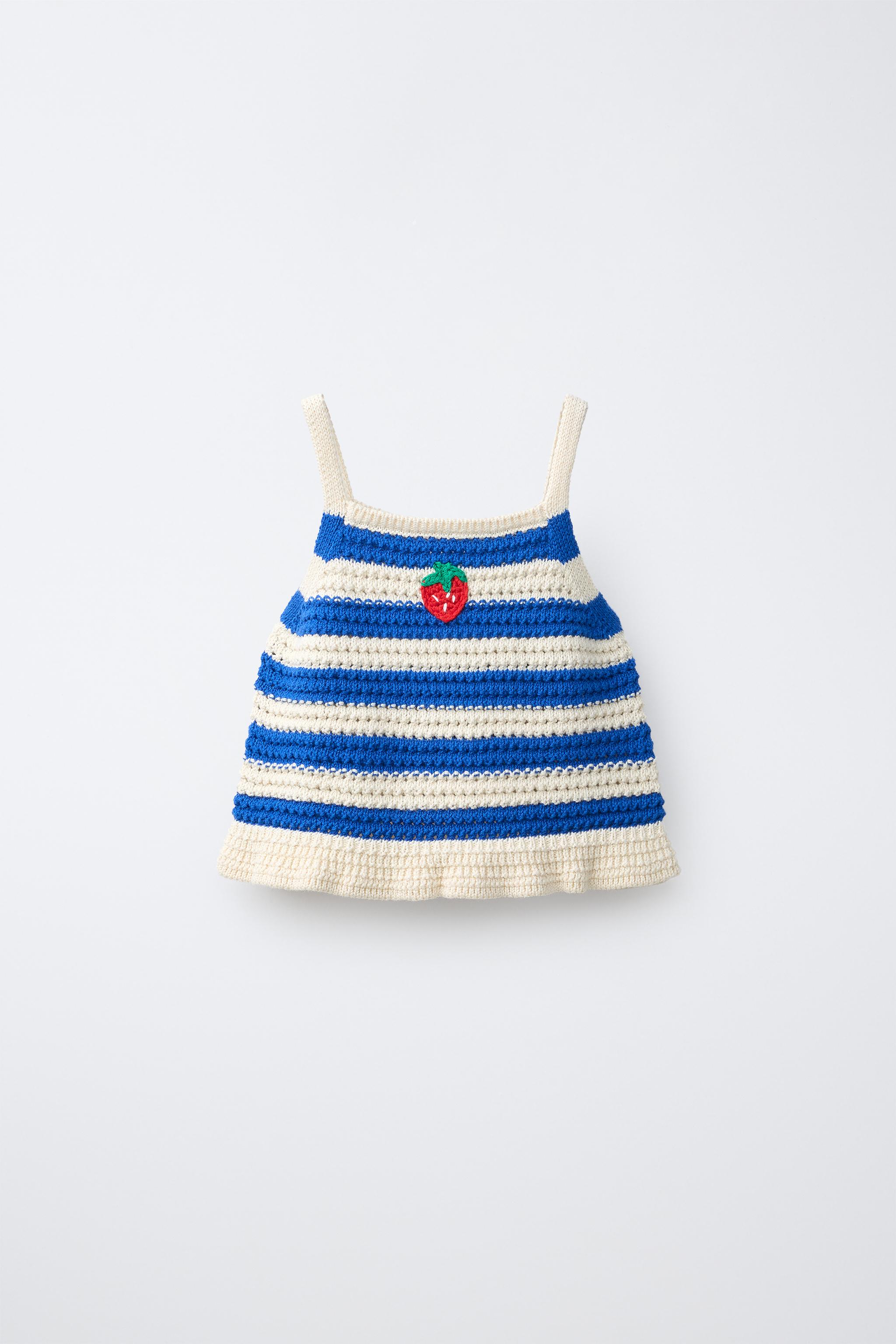 Zara CASA LAWA X ZARA KIDS STRAWBERRY STRIPED KNIT TOP