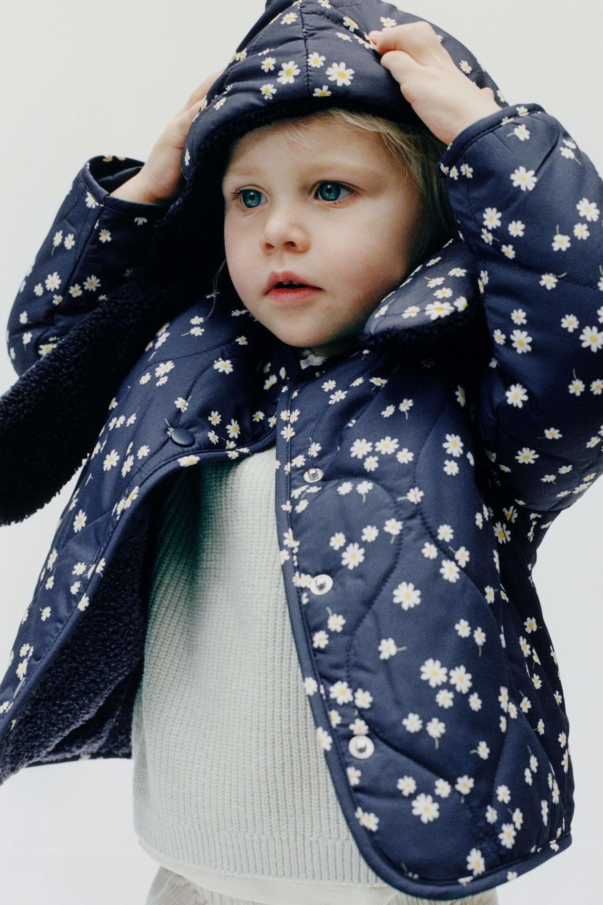 Zara DAISY PRINT QUILTED JACKET