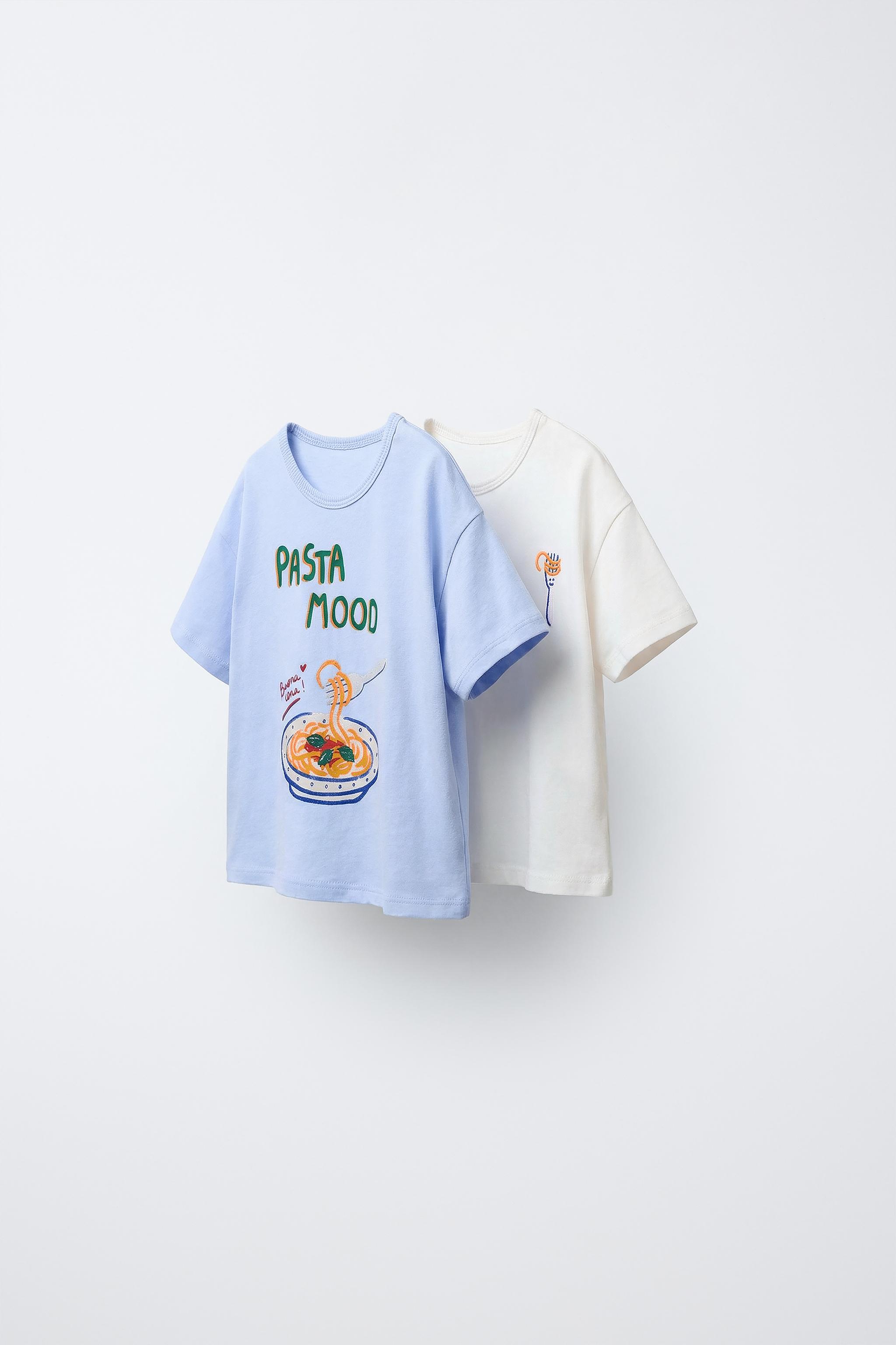 Zara 2-PACK OF PRINTED T-SHIRTS