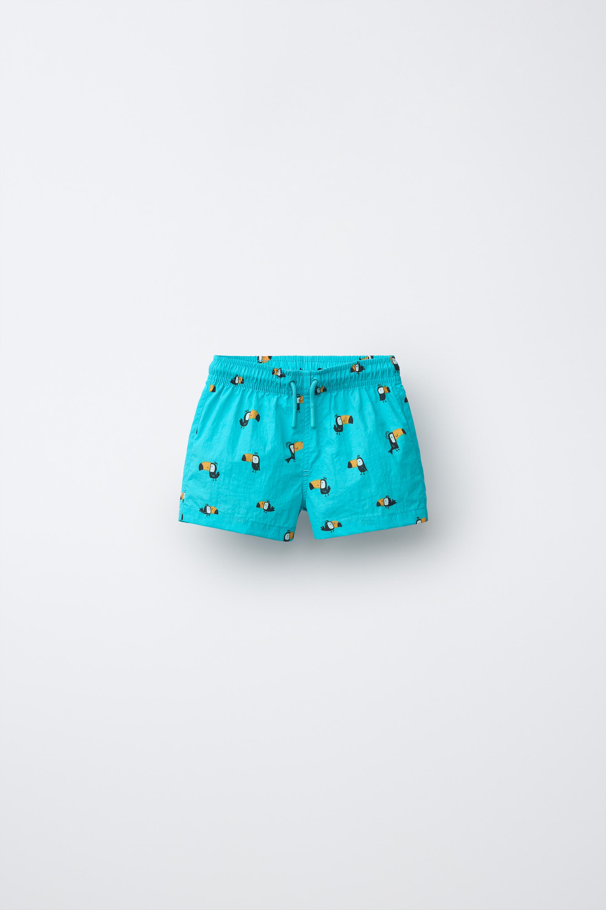 Zara 2-6 YEARS/ TOUCAN PRINT SWIM SHORTS