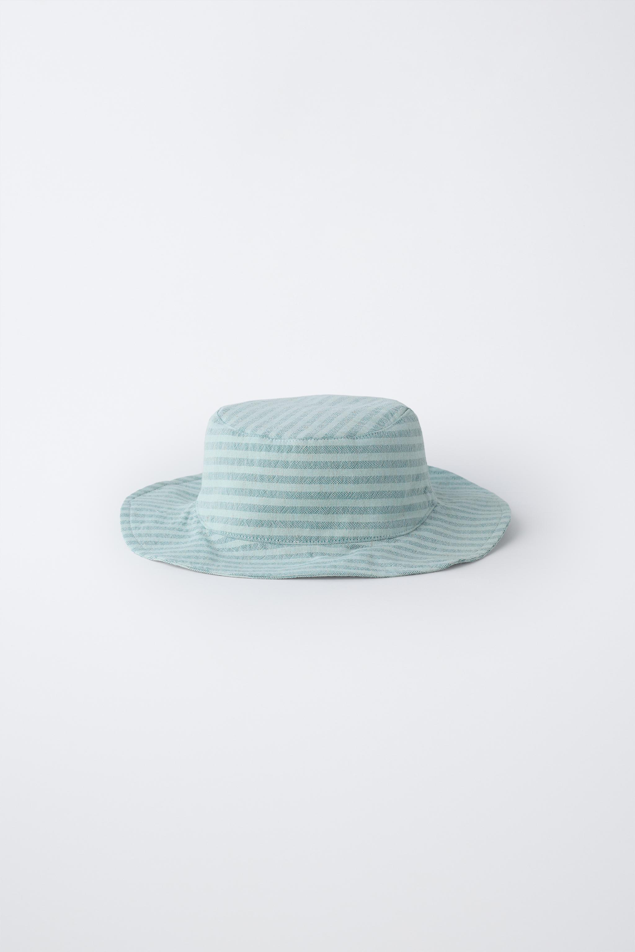 Zara STRIPED BUCKET HAT