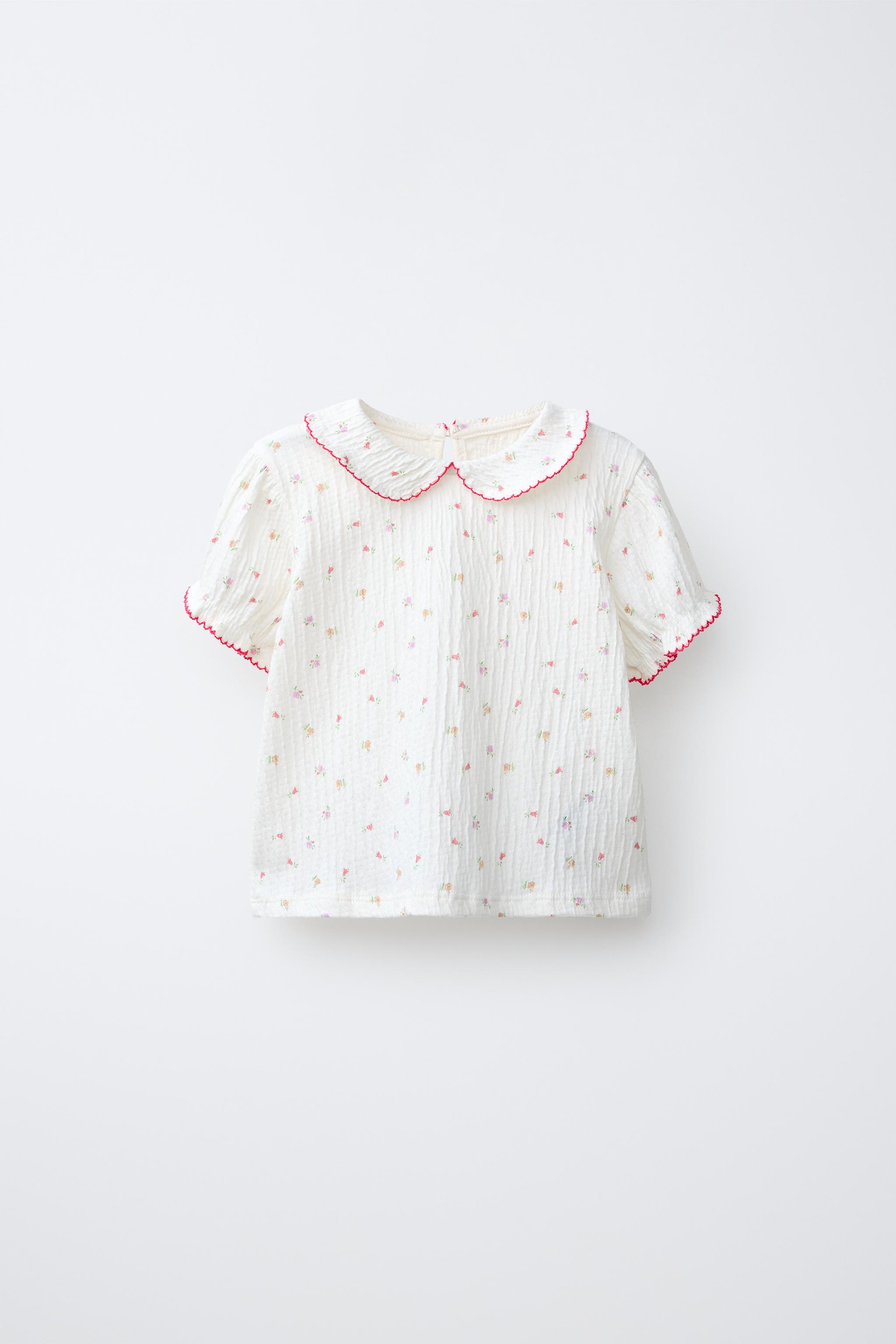 Zara FLORAL PRINT T-SHIRT