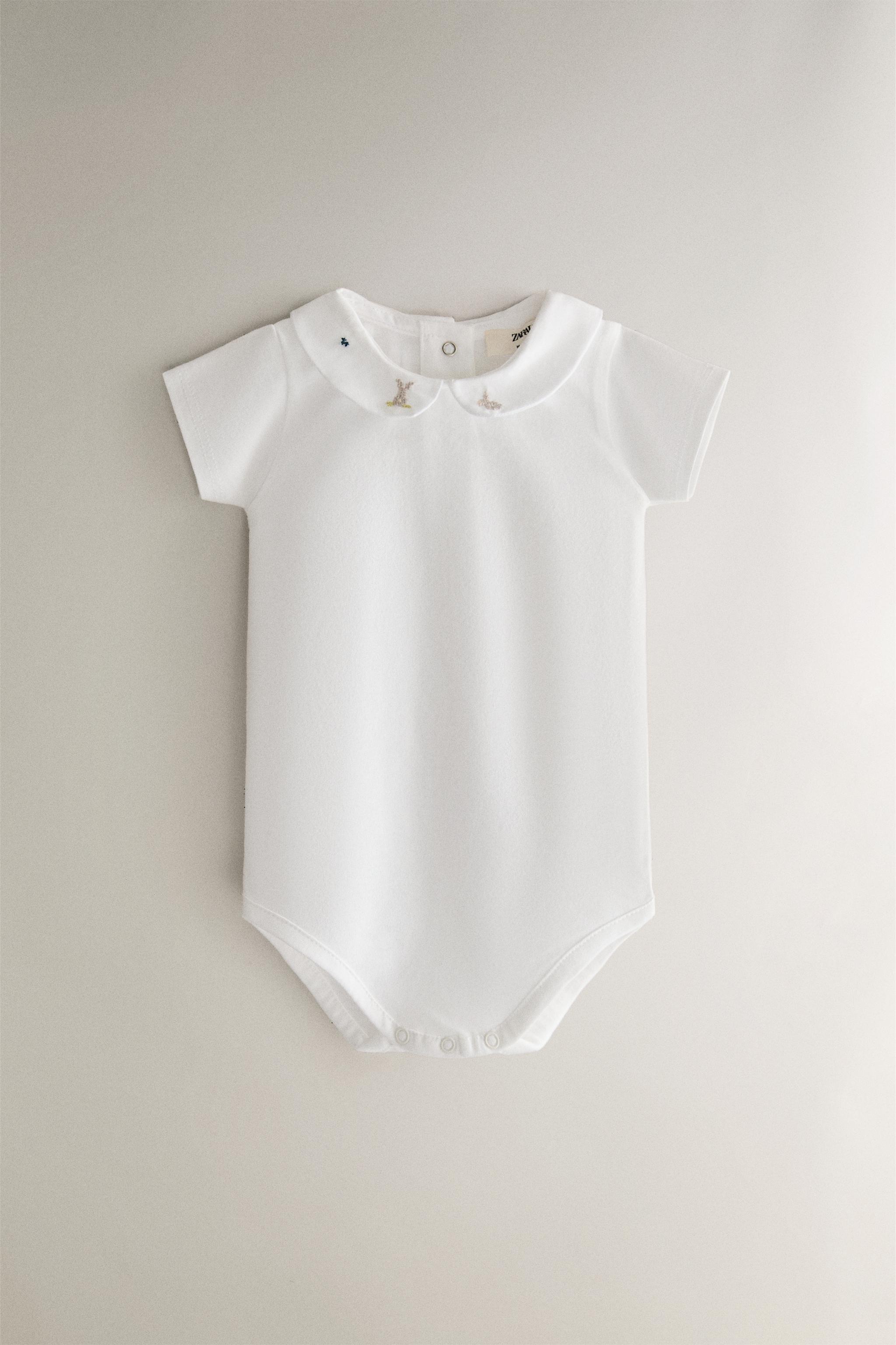 Zara Home CHILDREN'S BODYSUIT WITH RABBITS AND FLOWERS