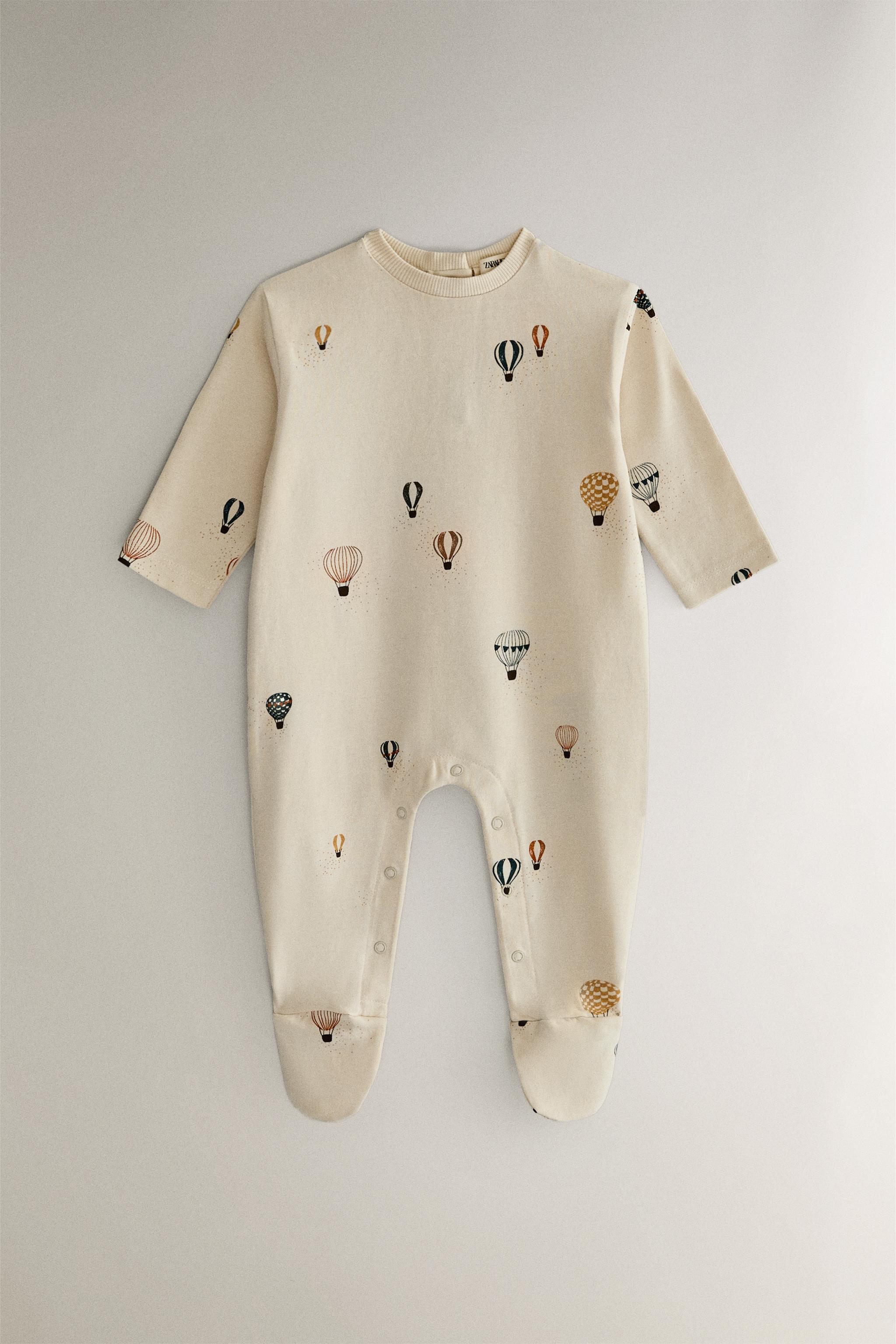 Zara Home BALLOON COTTON JERSEY BABY ROMPER