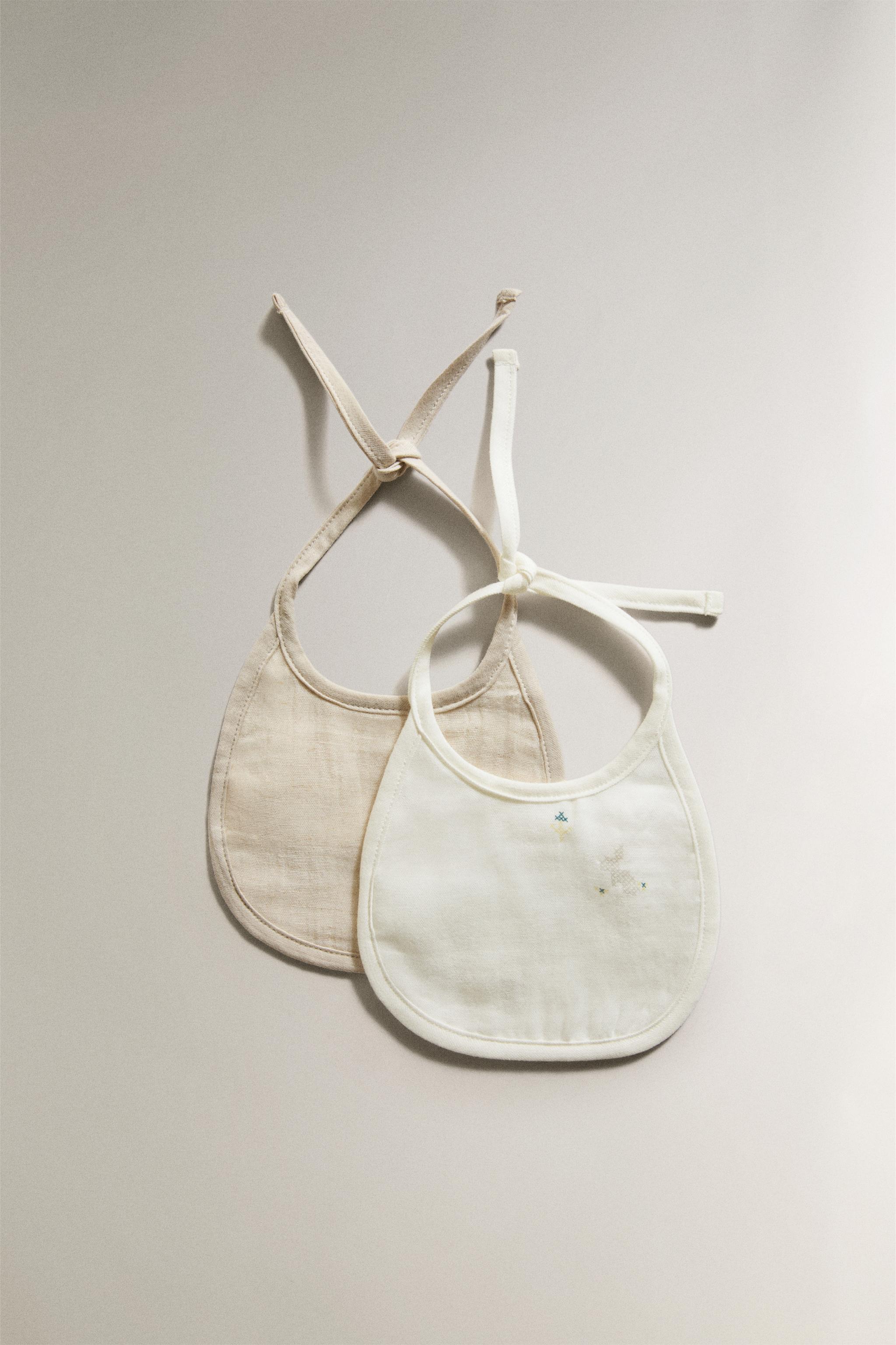 Zara Home EMBROIDERED BABY BIB (PACK OF 2)
