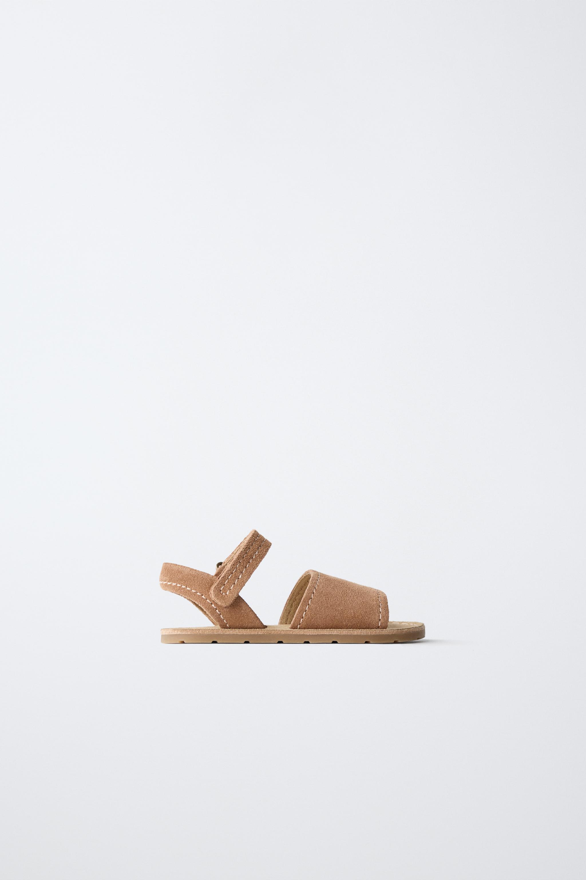 Zara LEATHER BAREFOOT SANDALS