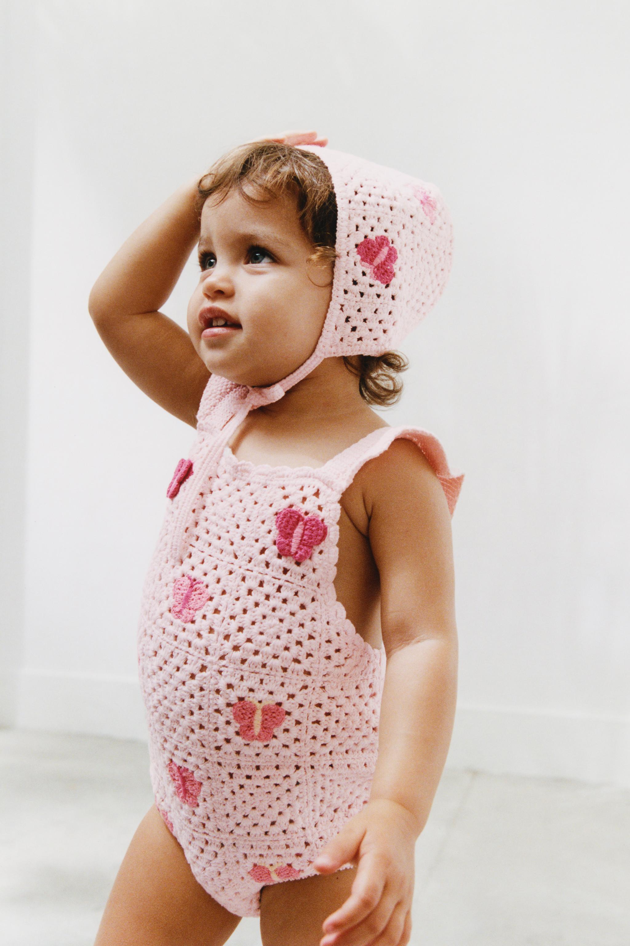 Zara CROCHET BUTTERFLY ROMPER