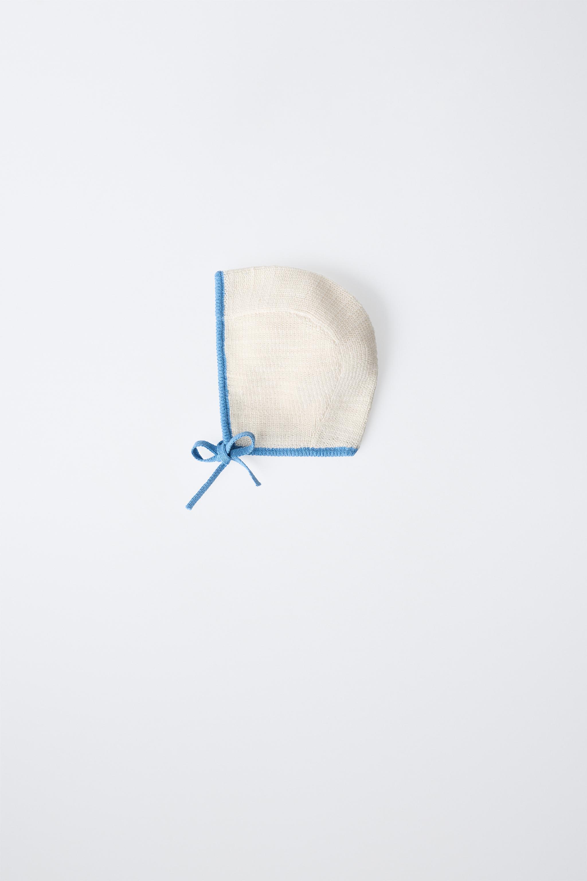 Zara CONTRAST KNIT BONNET