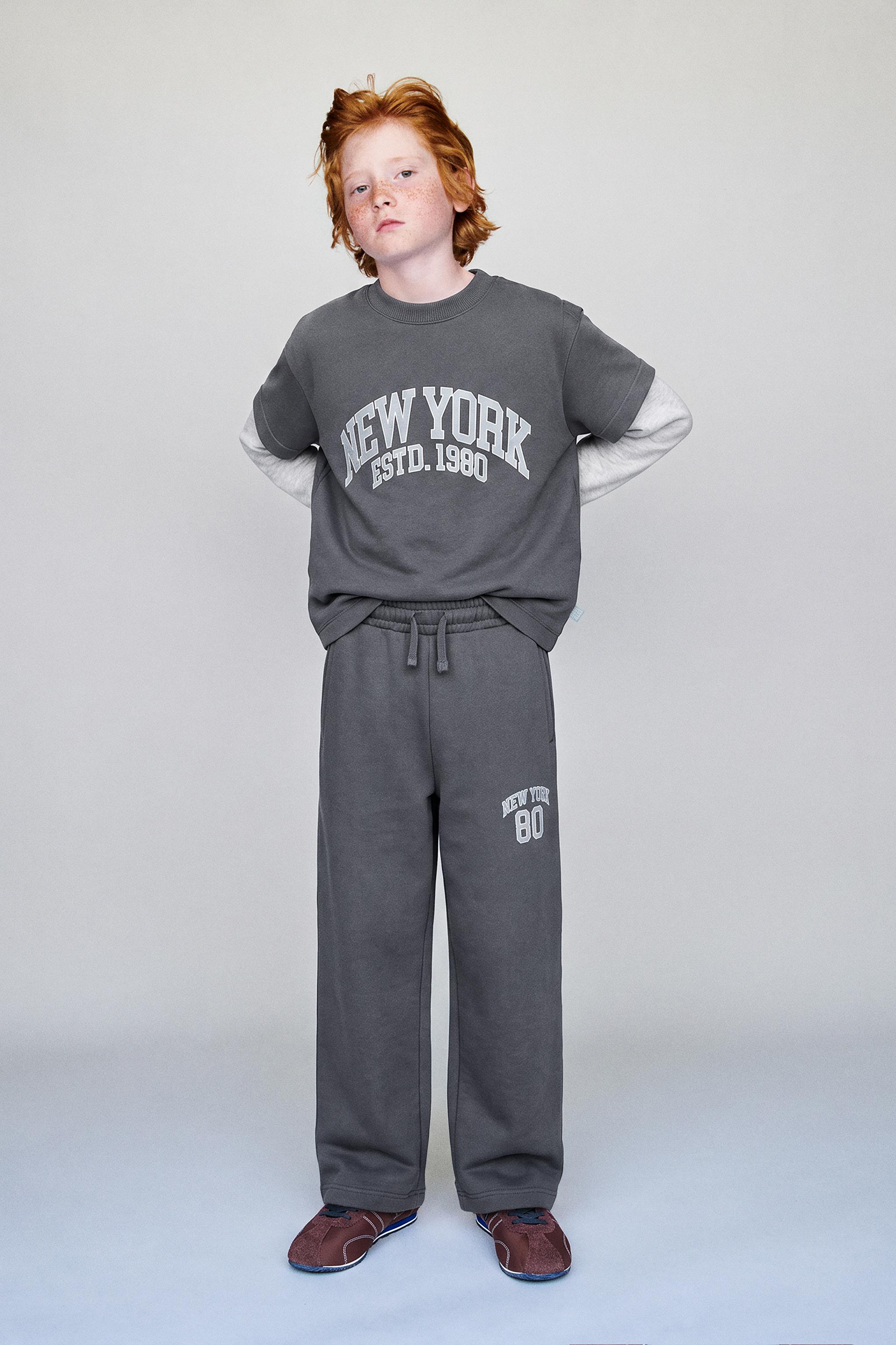 Zara Брюки straight в стиле varsity